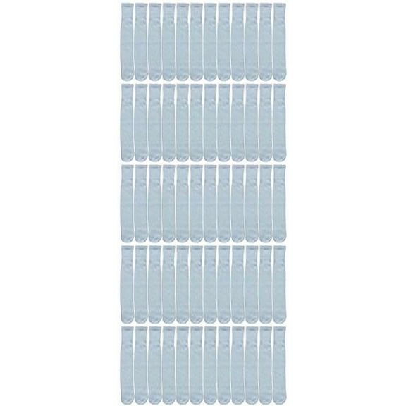 Yacht & Smith 240 Pairs Kids & Children's Cotton Tube Socks, Wholesale Bulk Pack Referee Style, 6-8