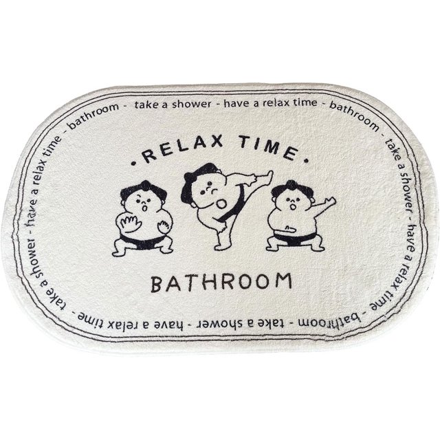 Bath Mat Cute Bathroom Rug Soft Non-Slip Bathroom Door Mat Floor Rug Bedroom Durable Living Room Kitchen Door Mat Area Rug Running Rug (32" x 20")