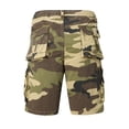 thumbnail image 4 of Men's Camouflage Cargo Shorts Multi Pocket Drawstring Elastic Waist Relaxed Fit Comfortable Breathable Summer Shorts Durable Workwear, 4 of 6