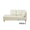 thumbnail image 5 of Hommoo Faux Leather L-Shaped Sectional Sofa, Living Room Furniture Sets, Modern 4-Seat Couches and Sofas Set for Home& Office, White(No Ottomans), 5 of 6