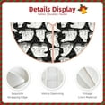thumbnail image 3 of Lukts Cute Cartoon Polar Bear Print Color Life Christmas Tree Skirt, Winter Holiday Tree Mat Decoration ,Can be Used as A Shawl-48", 3 of 6