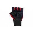 thumbnail image 4 of Weight Lifting Gloves Leather Fitness Training Gym Straps Workout Red G2R (S), 4 of 4