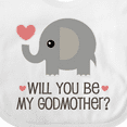 thumbnail image 4 of Inktastic Will You Be My Godmother Boys or Girls Baby Bib, 4 of 4