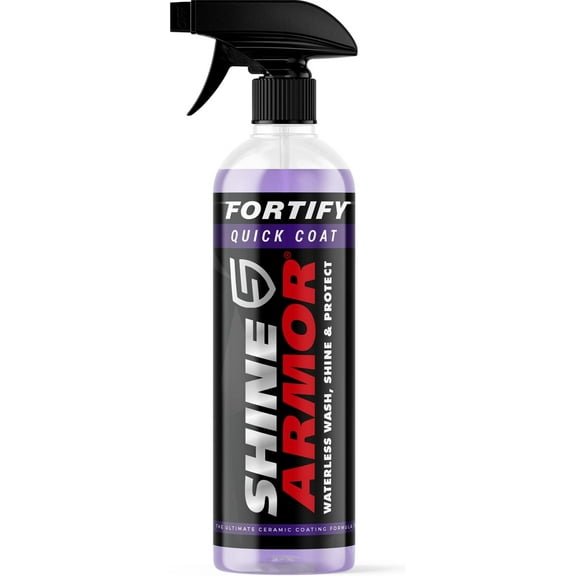 Car Wax Spray and Ceramic Coating for Cars - 3 in One Waterless Car Wash and Detailing for Maximum Shine - High Gloss Top Coat, Protective Auto Wax - 16FlOz by