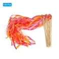thumbnail image 3 of Unique Bargains Lace Silk Ribbon Fairy Sticks Wands for Wedding Party, Fuchsia/Orange 25 Pack, 3 of 5