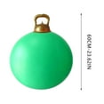 thumbnail image 3 of 24 Inch Giant PVC Inflatable Christmas Ball Ornaments, Outdoor Large Xmas Blow Ball Decorations for Christmas Themed Party Ornaments (1 PC, Green), 3 of 7