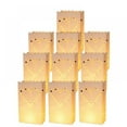Luminary Bags, Flame Resistant Luminaries, Orange Tea Light Candle Bags