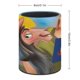 thumbnail image 2 of Las Locuras del Emperador-theme Cylinder Pen Holder Pencil Organizer with Flannel Lining PVC Leather Material Cardboard Base for study work 10*8CM, 2 of 6