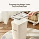 thumbnail image 5 of Bote de basura con tapa abatible y prensa para uso doméstico: ahorra espacio en la cocina, el comedor, el baño y espacios estrechos. Práctico bote de basura con abrazadera., 5 of 5