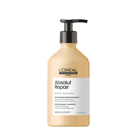 L'Oreal SerieExpert Gold Quinoa Protein Absolut Repair Resurfacing Shampoo - 16.9 oz
