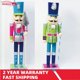thumbnail image 1 of Figurita de muñeco Cascanueces de 38CM, manualidades de fiesta, decoraciones navideñas hechas a mano creativas, regalos especiales, soldado Cascanueces, 2 uds., 1 of 4
