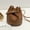 Brown, variant on New Simple Bucket Bag Wide Strap Locking Small Bag Korean Casual Solid Color Single Shoulder for Women Designer Bags Luxury
