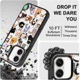 thumbnail image 5 of for iPhone 17 Case | Compatible with Magsafe | Military Grade 10ft Drop Tested | Camera Control | Clear Black with Cute Cats Design, 5 of 6