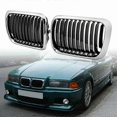 thumbnail image 3 of E36 Grill,Black Kidney Front Bumper Kidney Grille Grills For-BMW E36 3-Series 318I 323I 328I M3 1997-1999, 3 of 5