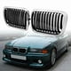 thumbnail image 3 of E36 Grill,Black Kidney Front Bumper Kidney Grille Grills For-BMW E36 3-Series 318I 323I 328I M3 1997-1999, 3 of 5