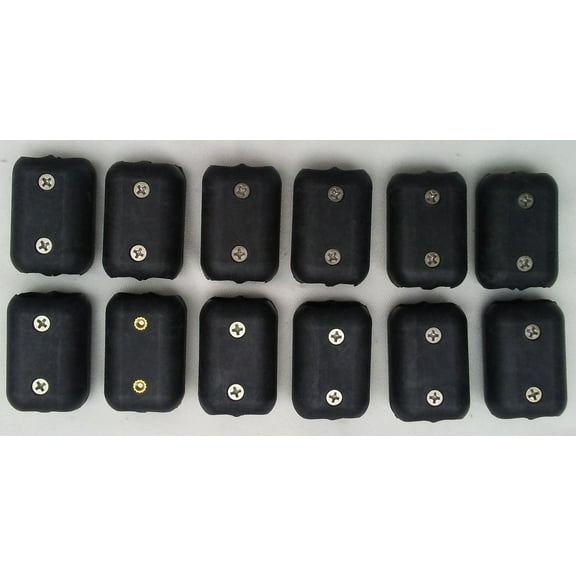 E-Z-TY 1/2 Inch Double OT Reusable Rope Clamp Black 12 Pack