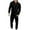 Black, variant on APEXFWDT Onesie Men's Hooded Jumpsuit Zip Up One Piece Playsuit Jogger Sweatsuit Overall Romper Men Fashion Long Sleeve Jumpsuit Hooded Onesie Sweatsuit