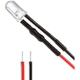thumbnail image 1 of SHILIU-10Pcs 5mm Pre Wired LED, Red DC9-12V Clear Lens, Light Emitting Diodes, 1 of 4