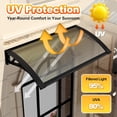 thumbnail image 4 of Door Awning with Polycarbonate Cover, Shields Windows, Patio & Exteriors from Sun/Rain/Snow Brown, 4 of 4
