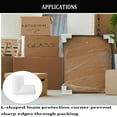 thumbnail image 3 of 12 PCS Cushioning Foam, L-shaped Edge Foam Protection Corners Foam Protectors Packing Supplies for TV Frame Photo Mirror Moving Table,Album,Packaging, Shipping., 3 of 8