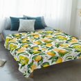 thumbnail image 4 of Summer Lemon Blanket Soft Cozy Warm Throw Blanket for Couch, Plush Fuzzy Flannel Fleece Blankets for Sofa, Pastoral Rustic Tropical Fruit Botanical Bed Blankets Lightweight Gifts for Women, 30"x40", 4 of 9