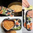 thumbnail image 5 of Yayeee Oven Mitts and Pot Holder Set of 2 Heat Resistant Kitchen Gloves Baking Hot Pad, Black Clover Pattern, 5 of 5