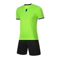 thumbnail image 3 of BRGZLK Soccer Jersey Set for Boys Girls Lightweight Breathable Athletic Training Shirt and Shorts Sets Soft Comfy Football Jersey Outfits Green L, 3 of 4
