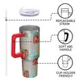 thumbnail image 4 of OBREWU Pioneer Flower Tumbler with Handle and Lid,40oz Pioneer Flower Double Wall Vacuum Insulated Tumbler,Pioneer Flower Cups Gift for Women and Men, 4 of 7