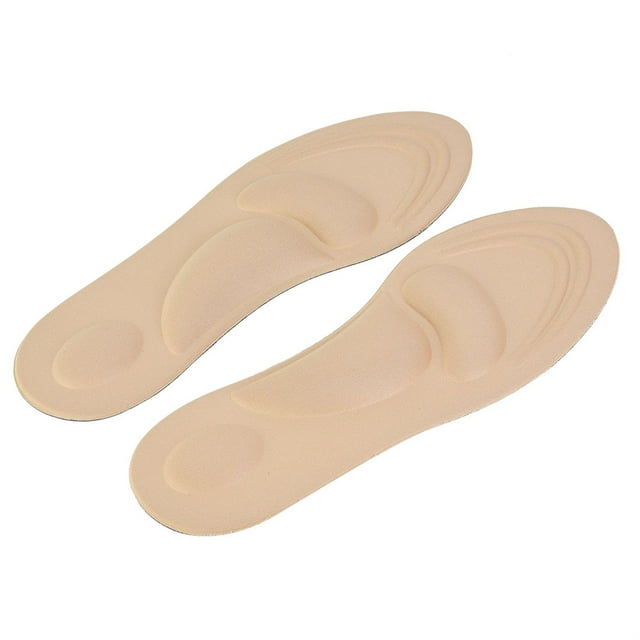 Plantilla de esponja para masajes, cómoda y beige, para zapatillas deportivas (beige)