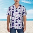 thumbnail image 4 of Daiia Daisies Flowers Hawaiian Shirt for Men Gentle Cotton Regular Short Sleeve Casual-Small, 4 of 9