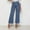 Light Blue, variant on Odbmxy Jeans Pants Women Straight-Leg High Rise Cropped Pants Women Solid Color Pockets Loose Denim Button Dressy Jeans,Black M