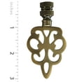 thumbnail image 3 of Royal Designs Fan Pull Chain with Open Filigree Motif Finial – Antique Brass – Set of 2, 3 of 3