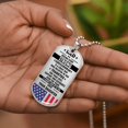 thumbnail image 5 of Fathers day gifts, to dad, from serviceman daughter, fathers day gift from daughter, personalized fathers day gift - Graphic Military Dog Tag Necklace (Optional Personalized Engraving), 5 of 5