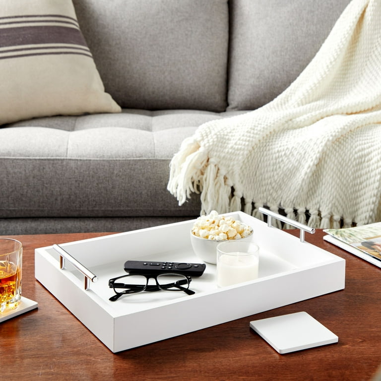 White coffee tray discount