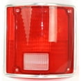 thumbnail image 1 of Tail Light Lens For 1973-1991 Chevrolet Passenger Side With Chrome Trim, 1 of 6