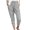 Gray, variant on Aayomet Women Pants Women's Printed Solid Activewear Jogger Track Sweatpants,White S