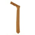 thumbnail image 2 of NYFASHION101 Men's Solid Color 2" Skinny Tie, Copper, 2 of 2