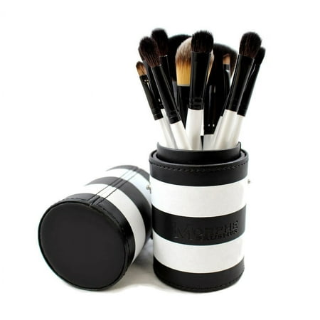 Morphe 12 Piece Black and White Travel Brush Set - Set 706