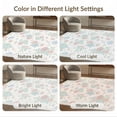 thumbnail image 7 of ODIKA 8'x10' Washable Area Rug Whimsical Entry Scattered Polka Dot Motifs Pink Navy Cute Playful for King Size Bedroom Under Bed, Master Suite, Non-Shedding, Easy Care, 7 of 7