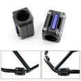thumbnail image 1 of 22/25/28mm 2x Motorcycle Engine Frame Bar Protection Guard Bumper Decor Block Ground Crash Slider Pads Blue, 1 of 10