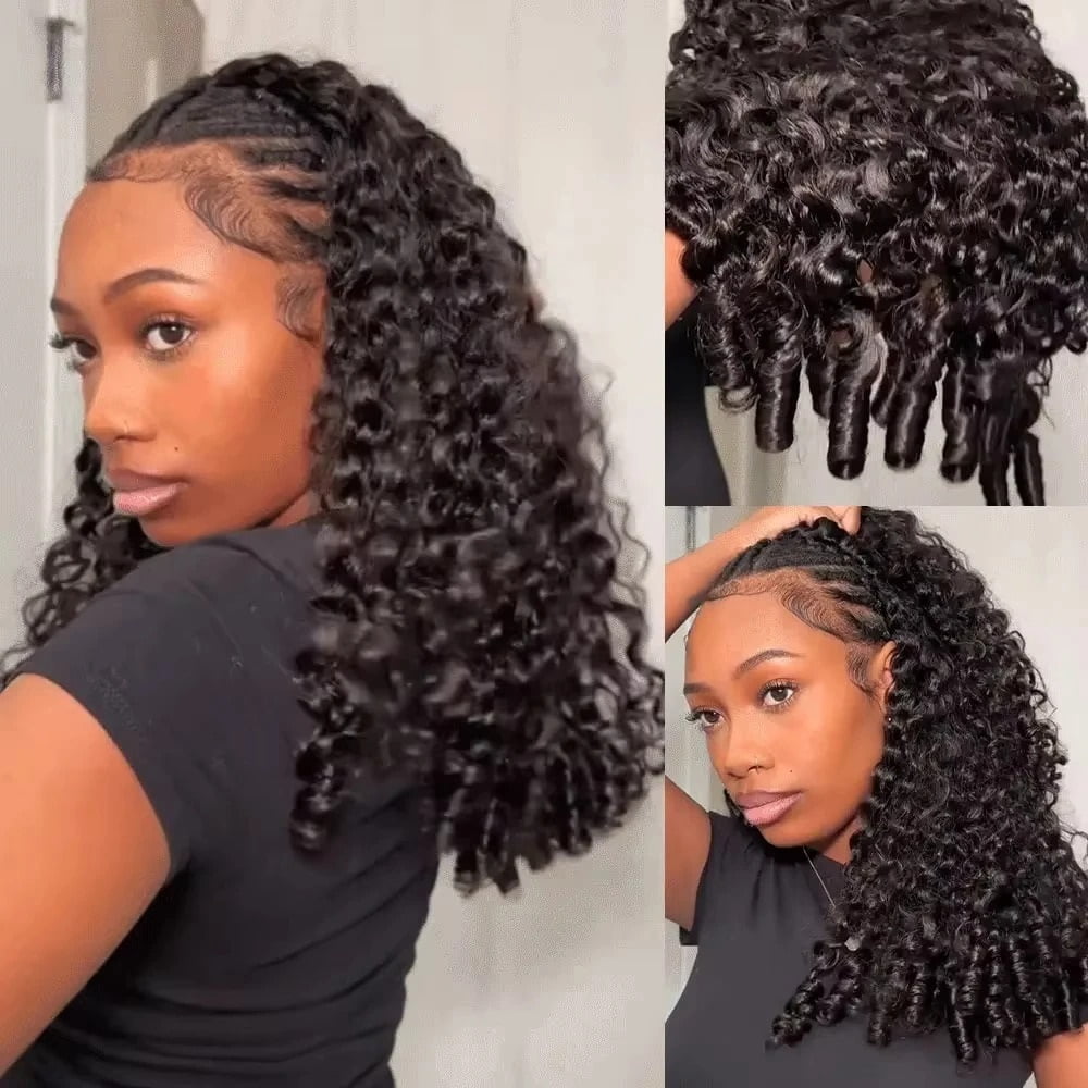 Curly 13x4 Hd Lace Front Human Hair Wig 250 Density Deep Wave for Women