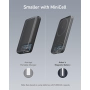 Anker 621 Magnetic Portable Charger (MagGo), 5,000mAh Wireless Power Bank with USB-C Cable, Magsafe-Compatible Battery Pack for iPhone 16/15/14/13/12 Series