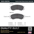 thumbnail image 3 of Mpa Electrical 1003-0507M Quality Built Black Series Semi Metallic Brake, 3 of 4