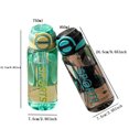 thumbnail image 3 of Portable Double Sip Sports Water Bottle With Straw, Leakproof BPA-Free Water Bottle With SPORTS Print For Outdoor Fitness,S-750ml, 3 of 5