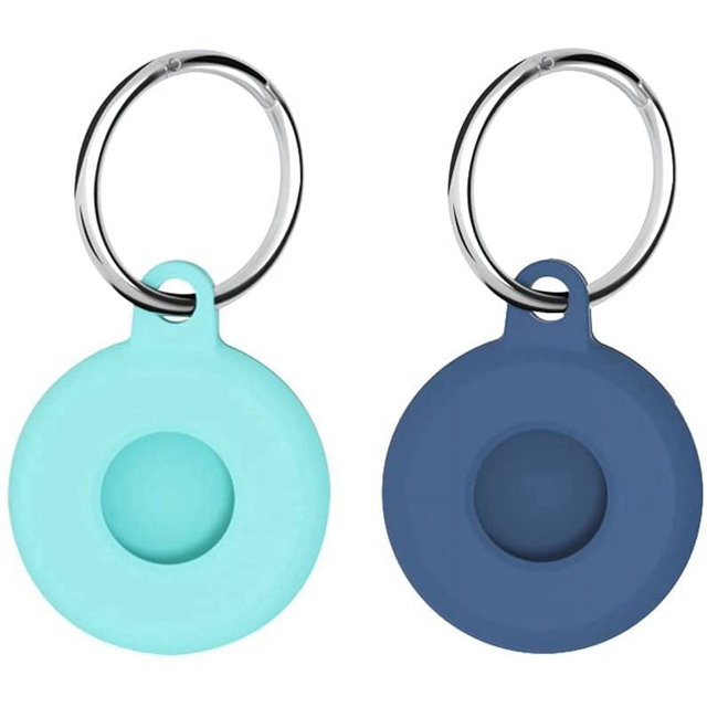 2 Pcs Thickened Airtag Case Protective Silicone Cover for Apple Airtags Washable