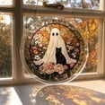 thumbnail image 4 of Halloween Decoration Indoor Outdoor Clearance Under $5.00! Thanksgiving Fall Decorations for Home, Halloween Ghost And Cats Acrylic Puzzle Hanging Ornaments Spooky Festival Decor Pendants, 4 of 6