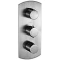 thumbnail image 1 of Brushed Nickel Round 2 Way Thermostatic Shower Mixer, 1 of 1