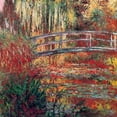 thumbnail image 2 of Monet, Claude 12x12 Black Ornate Wood Framed with Double Matting Museum Art Print Titled - Water Garden And Japanese Footbridge 1900, 2 of 4