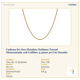 thumbnail image 2 of Cadena De Oro Hombre Italiano Torsal Diamantada 10k Calibre 3.4mm 50 Cm Dorado, 2 of 5