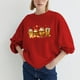 thumbnail image 4 of Sudadera Para Mujer Sudaderas de Cuello Redondo Casual Moda Impreso Manga Larga Cuello Redondo Jersey Blusa Tops Sin Capucha Odeerbi ODB147480, 4 of 7